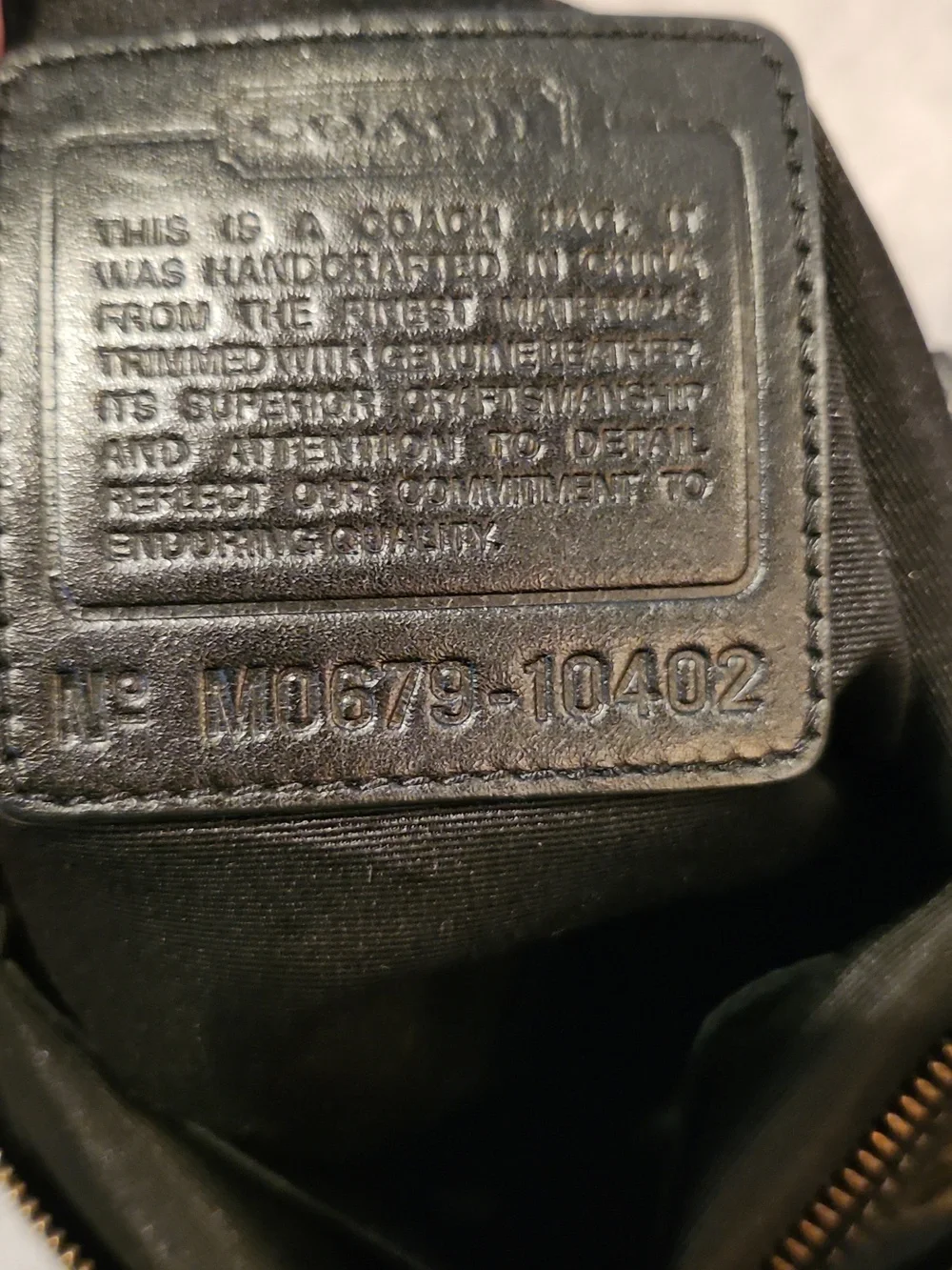 Coach Crossbody Bag Black And Gray - Picture 2 of 2